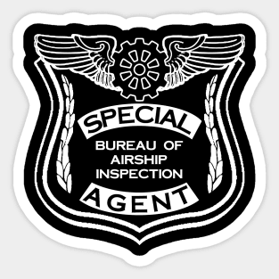 Bureau of Airship Inspection (White) Sticker